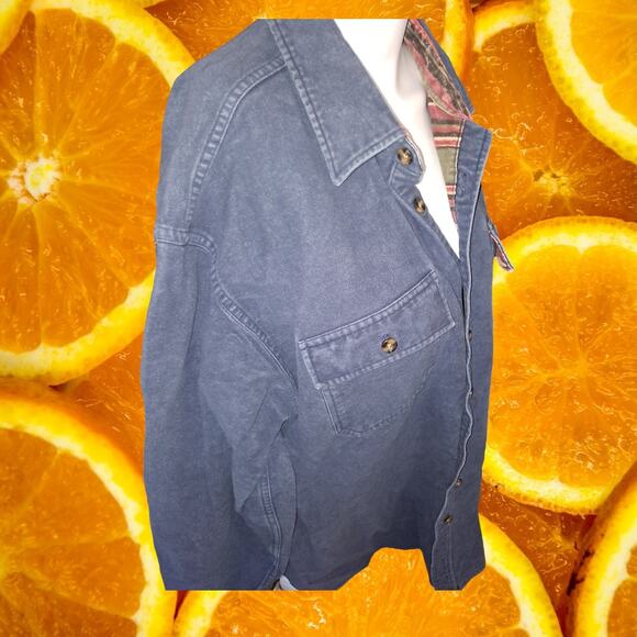 L.L. Bean Button‎ Up Hurricane Shirt With Aztec Quilted Lining Size XL-Tall - Picture 2 of 7